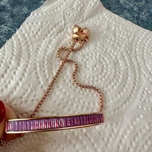 Kendra Scott Adjustable bracelet iridescent purple/pink Rose Gold